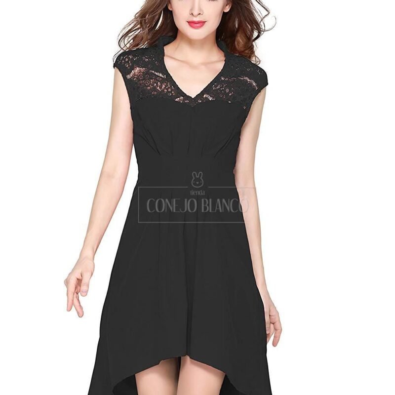 Vestido Cuello en V Jephny - S