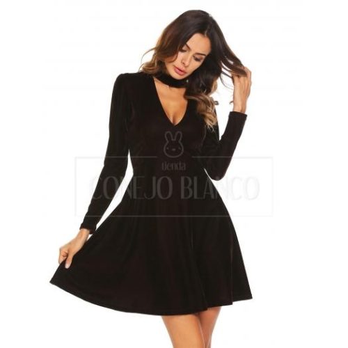 Vestido aterciopelado S