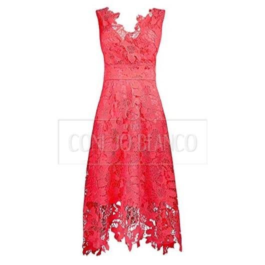 Vestido Coral de Encaje Kimilily - M