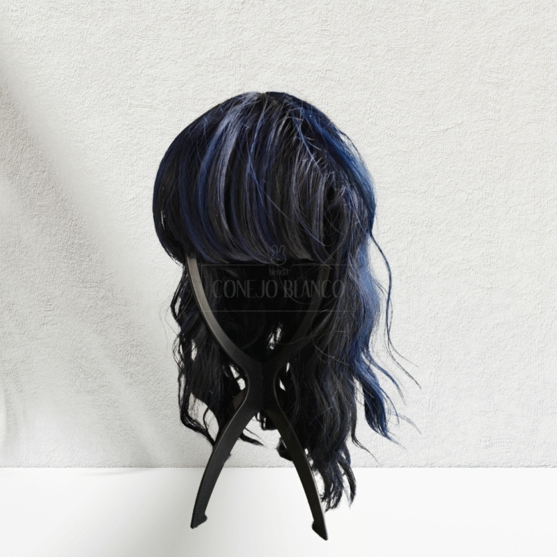 Peluca Negra y Azul