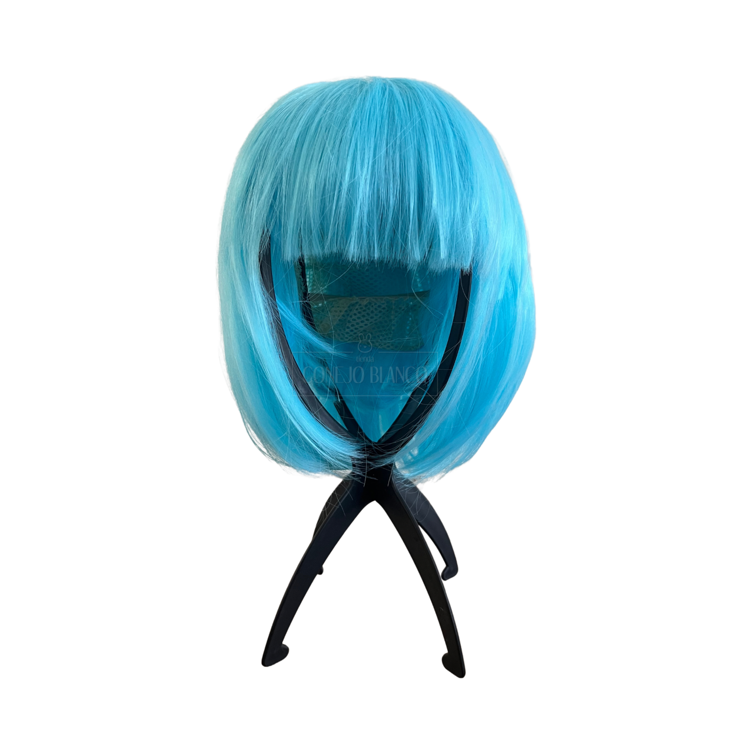 Peluca Celeste Carnaval